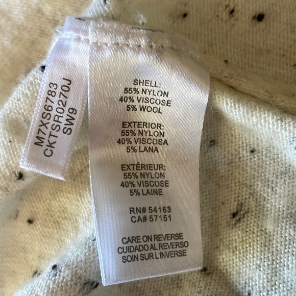 Speckled Cream Cowl Neck Sweater - Picture 5 of 5